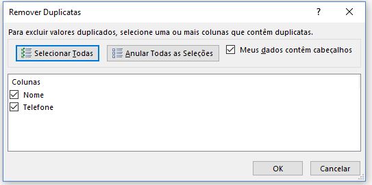 Remover Dados Duplicados Fig3 - Excel – Remover dados duplicados
