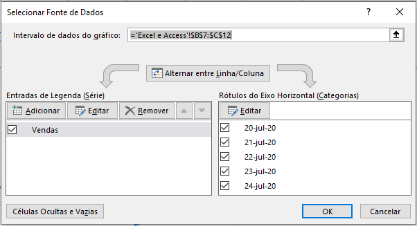 Capturar 01 3 - Como fazer gráfico no Excel de linha