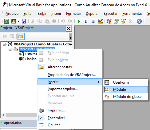 Como Atualizar Cotação de Ações no Excel Como Atualizar Cotacao de Acoes no Excel 05 - Como Atualizar Cotação de Ações no Excel