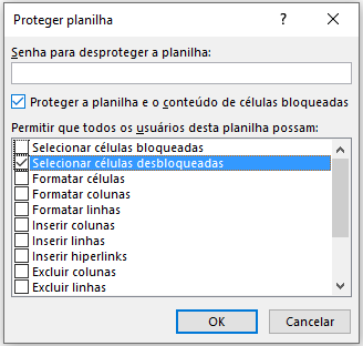 Como bloquear algumas celulas no Excel 05 - Como bloquear algumas células no Excel