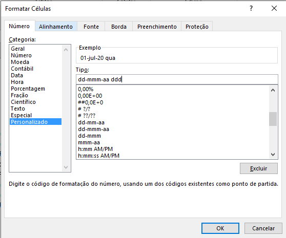 Como colocar Dia da Semana no Excel Automatico 03 - Como colocar Dia da Semana no Excel Automático