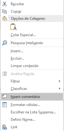 Como colocar mensagem no Excel 01 - Como colocar mensagem no Excel