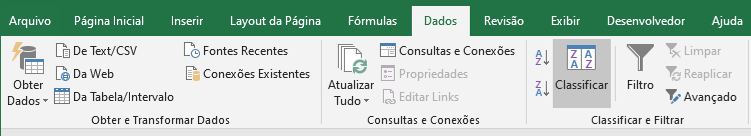 Como colocar no Excel em ordem Decrescente 01 - Como colocar no Excel em ordem Decrescente