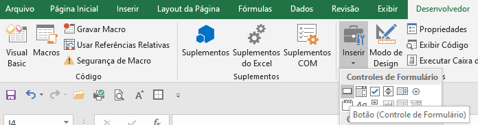 Como criar botao no Excel com Macro 03 - Como criar botão no Excel com Macro