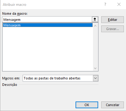 Como criar botao no Excel com Macro 04 - Como criar botão no Excel com Macro