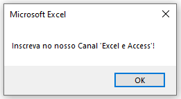 Como criar botao no Excel com Macro 05 - Como criar botão no Excel com Macro