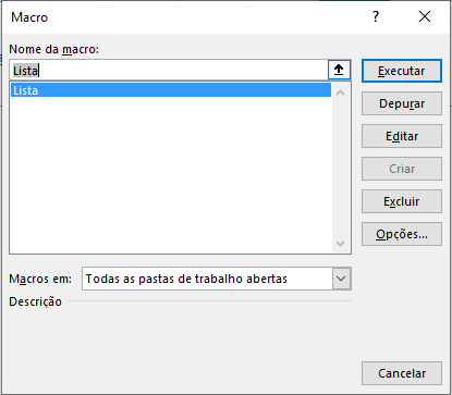 Como listar todos os arquivos via VBA 02 - Como listar todos os arquivos via VBA