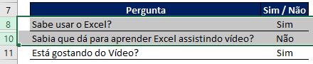 Como reexibir linhas ocultas no Excel 03 - Como reexibir linhas ocultas no Excel