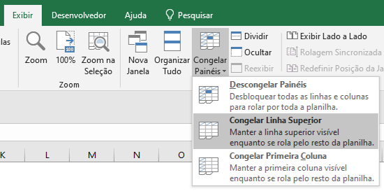 Como congelar linha e coluna ao mesmo tempo 05 - Como congelar linha e coluna ao mesmo tempo