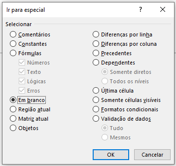 Como eliminar linhas em branco no Excel 03 - Como eliminar linhas em branco no Excel