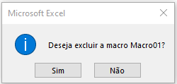 Como excluir uma macro no Excel 03 - Como excluir uma macro no Excel