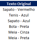 Como extrair partes de um texto no Excel 01 - Como extrair partes de um texto no Excel