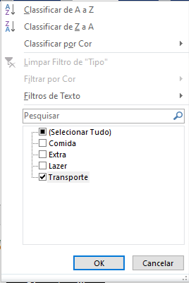 Como fazer filtro em uma celula no Excel 04 - Como fazer filtro em uma célula no Excel