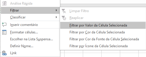 Como fazer filtro em uma celula no Excel 06 - Como fazer filtro em uma célula no Excel