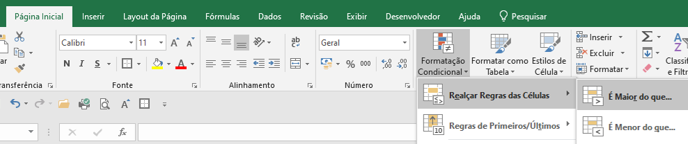 Como fazer no Excel formatacao condicional 02 - Como fazer no Excel formatação condicional