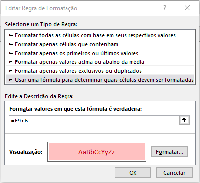 Como fazer no Excel formatacao condicional 06 - Como fazer no Excel formatação condicional