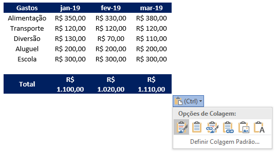 Como fazer tabela no Excel e passar para o word 02 - Como fazer tabela no Excel e passar para o word