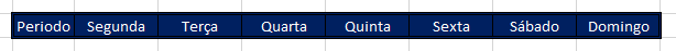 Como fazer uma agenda semanal no Excel 02 - Como fazer uma agenda semanal no Excel