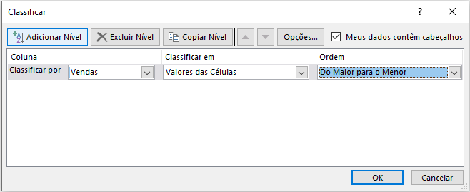 Como fazer grafico de Pareto no Excel 02 - Como fazer gráfico de Pareto no Excel