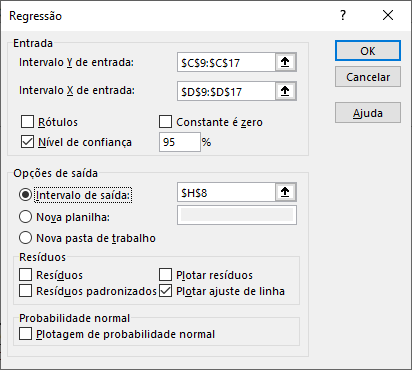 Como fazer regressao linear no Excel 07 - Como fazer regressão linear no Excel