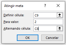 Como fazer atingir meta no Excel 02 - Como fazer atingir meta no Excel