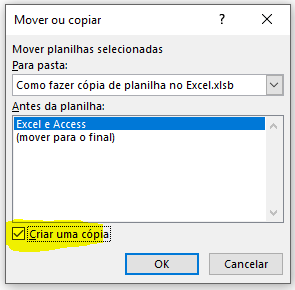 Como fazer copia de planilha no Excel 03 - Como fazer cópia de planilha no Excel