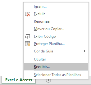 Como fazer hiperlink com planilha oculta 01 - Como fazer hiperlink com planilha oculta