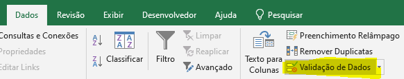 Como fazer no Excel validacao de dados 01 - Como fazer no Excel validação de dados