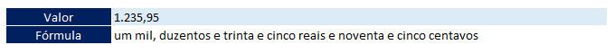 Como fazer no Excel valor por extenso 02 - Como fazer no Excel valor por extenso