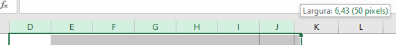 Como fazer uma planilha quadriculada no Excel 02 - Como fazer uma planilha quadriculada no Excel