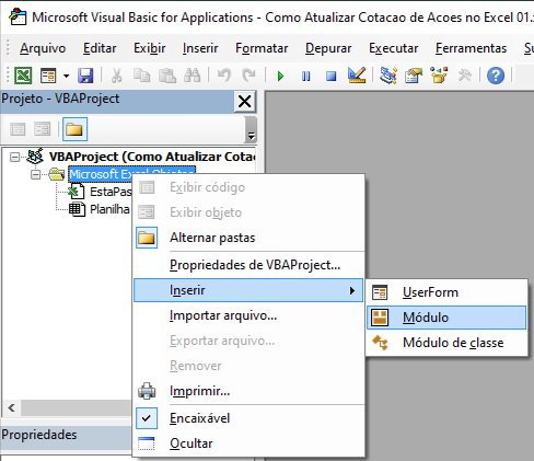 Planilha para controle de acoes no Excel 03 - Planilha para controle de ações no Excel