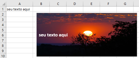 Como colocar imagem de fundo no Excel 04 - Como colocar imagem de fundo no Excel