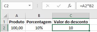 Como fazer calculo de porcentagem no Excel 01 - Como fazer cálculo de porcentagem no Excel